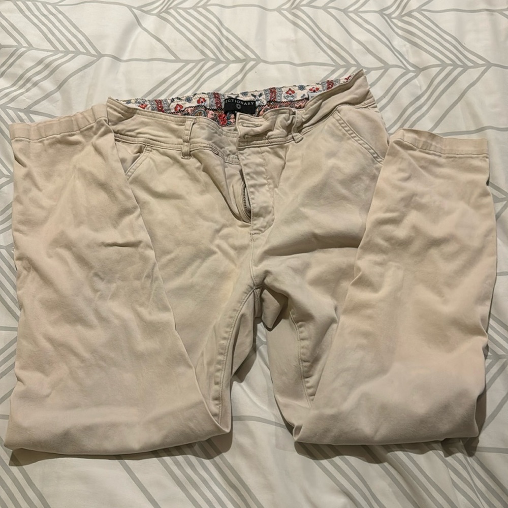 Dictionary khaki pants, excellent condition